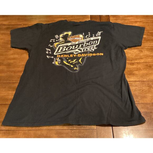 Harley Davidson Black 2013 tshirt Bourbon St. New Orleans, La Size Xl - Picture 1 of 6